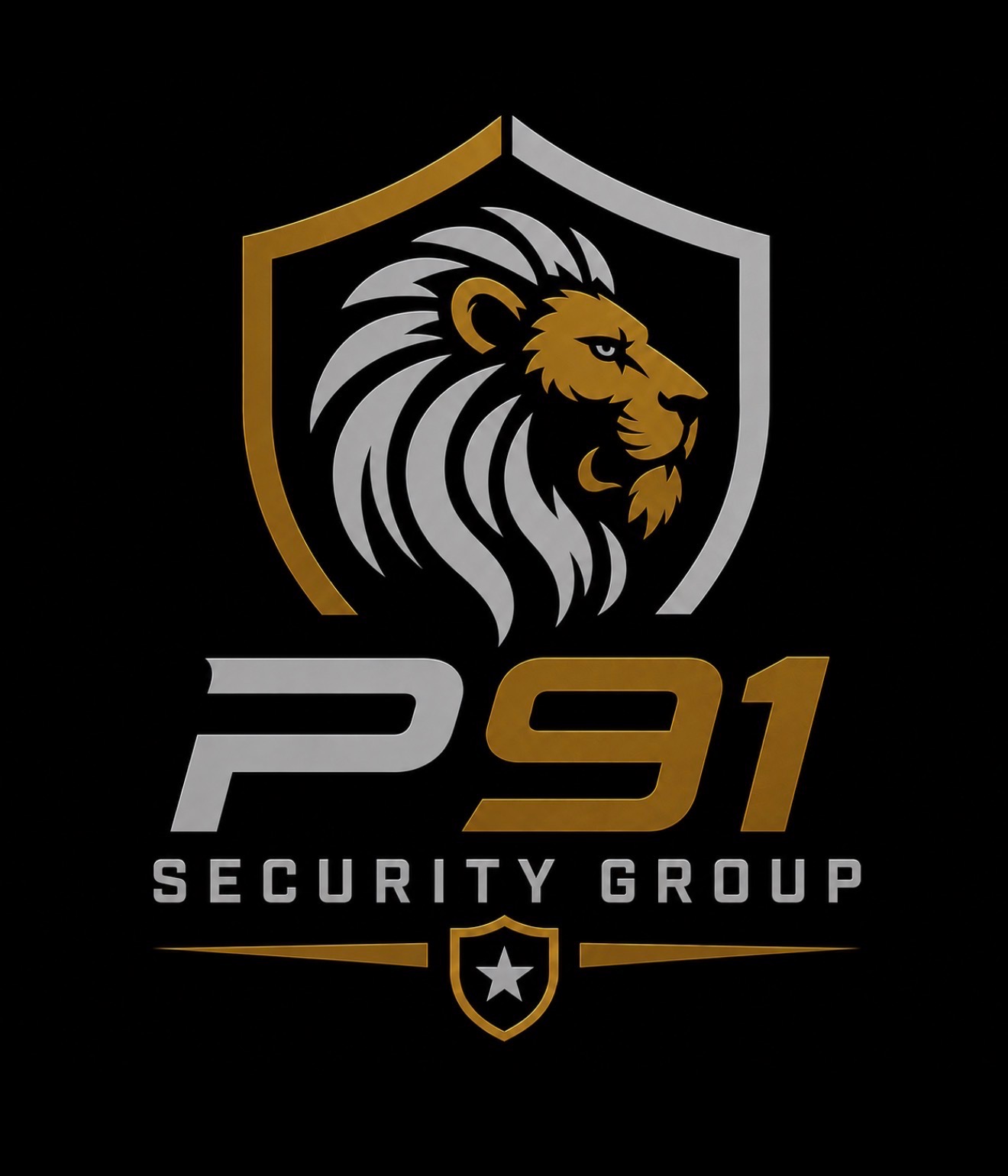 P91 Security Group lion and shield